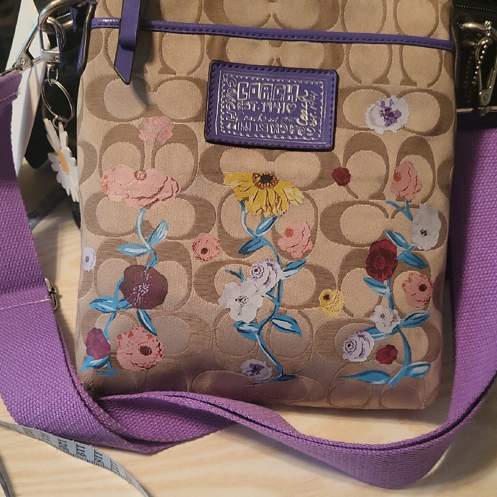 Coach Poppy Floral "Kitt" Crossbody